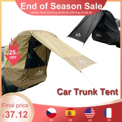 Tente de coffre de voiture pare soleil imperméable à la pluie, Tour Barbecue en plein air, conduite autonome, Camping, Extension de queue de voiture 