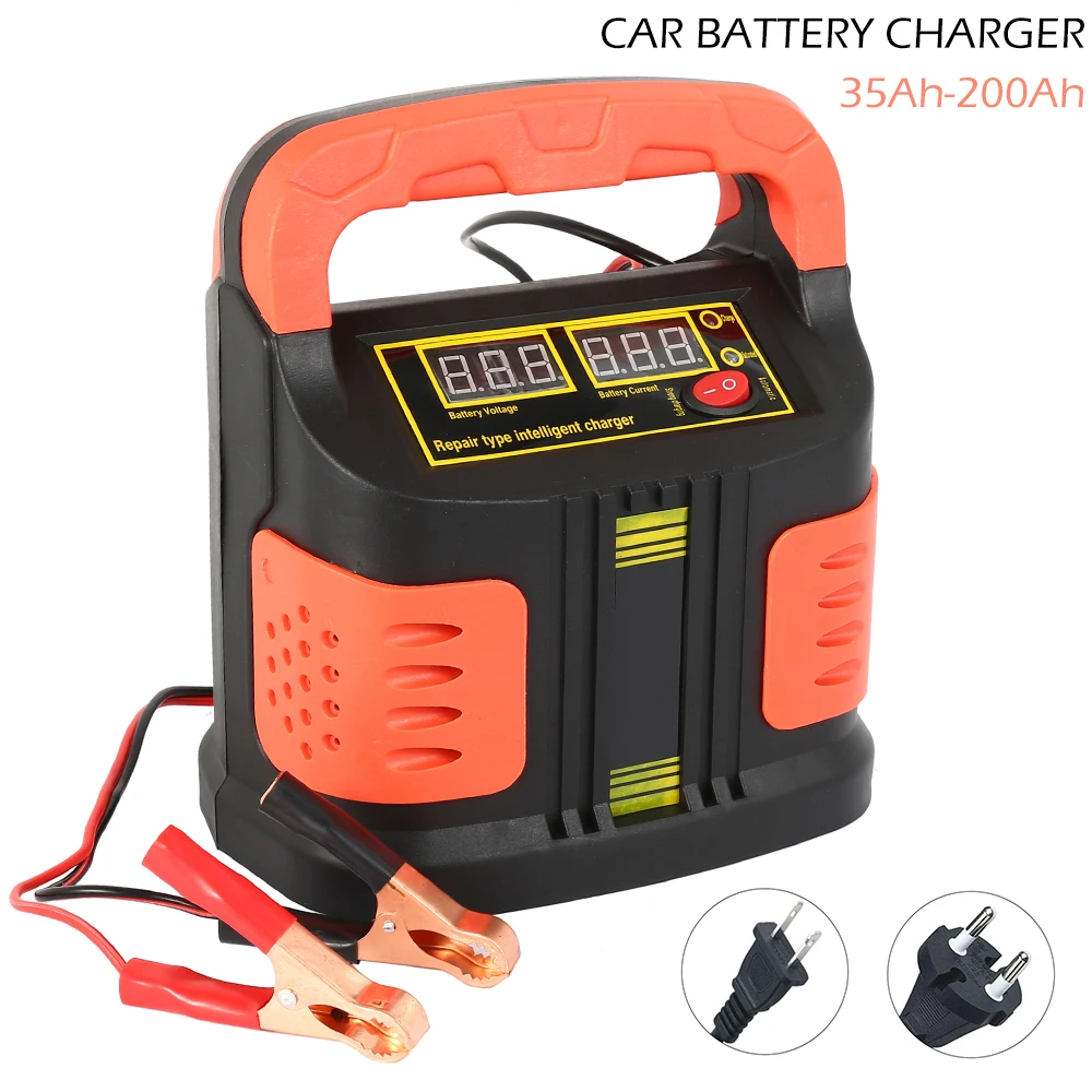 

Portable 350W 14A Automatic Car Battery Charger Adjust LCD Smart Fast Power Charging for car motorcycle 12V-24V Car Jump Starter