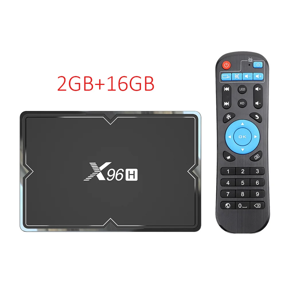 2G16G X96H Allwinner H603 Smart tv Box Android 9,0 4 ГБ 32 ГБ 64 Гб медиаплеер 4K Netflix Youtube потоковая смарт-ТВ коробка - Цвет: 2G16G