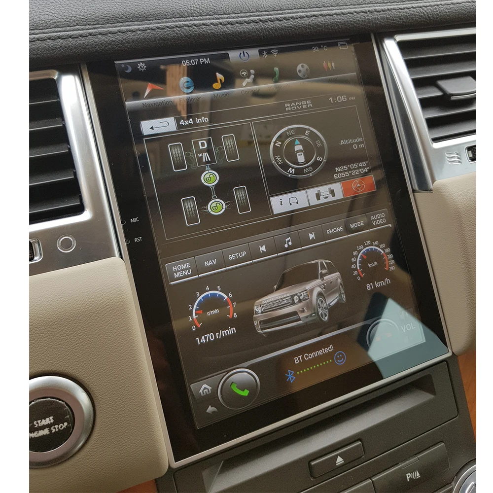 Автомобильный мультимедийный плеер стерео GPS DVD радио навигация Android экранная