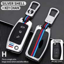 

3 Button Zinc alloy Car Remote Key Cover Case For Ford Fiesta Focus 2 Ecosport Kuga Escape Falcon B-Max C-Max Eco Sport Galaxy
