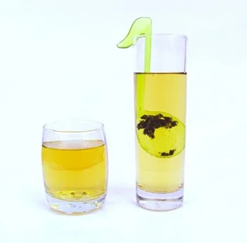 

200pcs Novelty music character tea strainer plastic teaspoon musical note tea infuser color randomly send wen6363