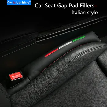 

2PCS Faux Leather Car Seat Gap Pad Fillers Spacer Filler Slot Plug For alfa romeo Fiat ABARTH 500 Italian Interior Accessories