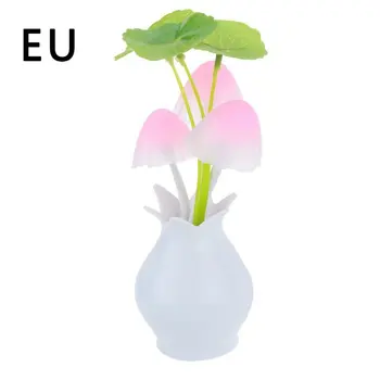 

Rainbow Mushroom LED Night Light plug-in Wall Lamp Bathroom Bedroom Gift Mini Mushroom LED Night Light