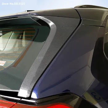 

Car ABS Chrome Side Rear Window Triangle Shutters Cover Trim Car Styling For Toyota RAV4 RAV-4 2019 2020 Car Accessories