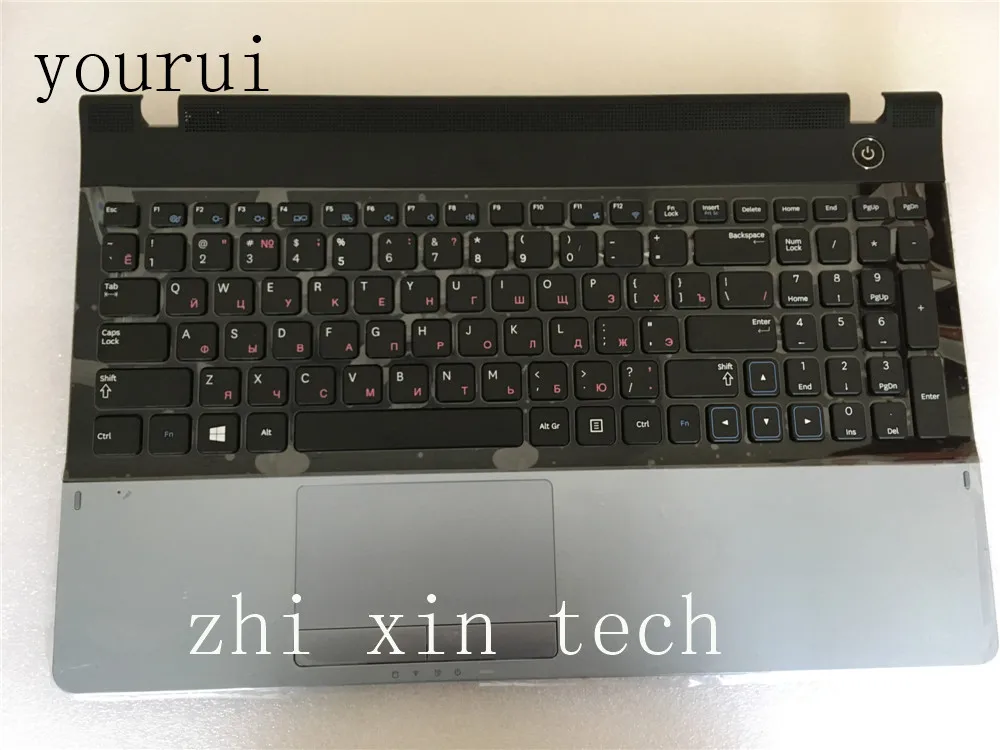 Yourui оригинальная Русская клавиатура для samsung 300E5C 300E5A NP300E5A подлокотник для ноутбука чехол с тачпадом BA75-03846J