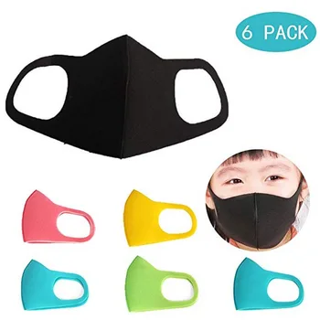 

6pcs/12PCS Kids Outdoor Cycling Anti Dust Haze Sponge Mouth Face Mask Respirator Masks