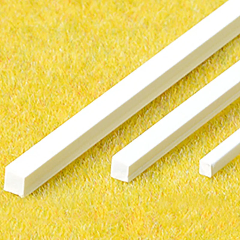 

100 Pc Building Sand Table DIY Material Model Making Handmade Material Solid Plastic Rod White Square Rod 50cm Long