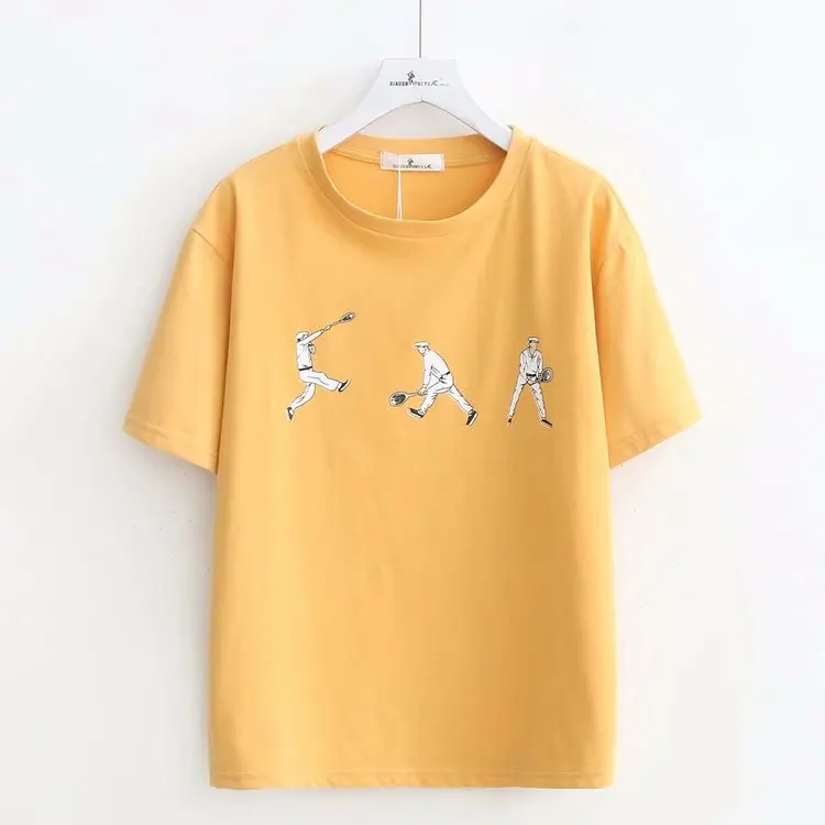 2020 женская футболка с коротким рукавом 100% хлопок потрясающий женский летний топ |