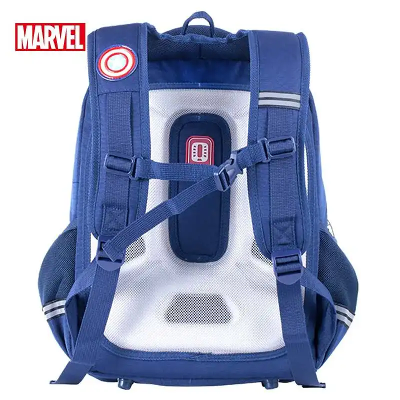 Disney  School Bags For Boys Captain America Spider Man Iron Man Primary Student Shoulder Backpack Large Capacity Mochilar