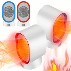 Petit radiateur électrique en céramique, petit appareil de chauffage d'intérieur et d'hiver Portable avec Protection contre le basculement et la surchauffe 