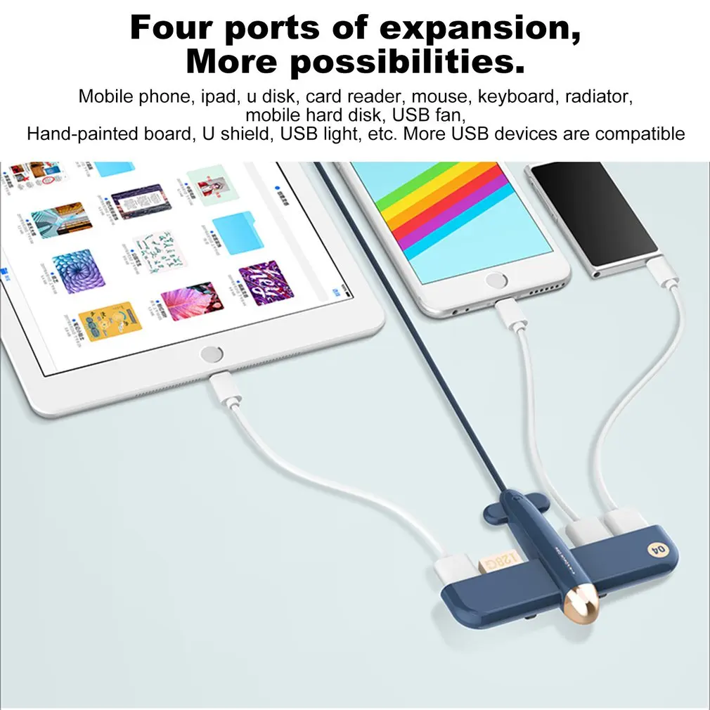 usb-хаб 2,0 Мульти USB 2,0 концентратор 4 порта самолет 4 порта концентратор USB Высокоскоростной концентратор USB разветвитель для ПК Компьютерные аксессуары