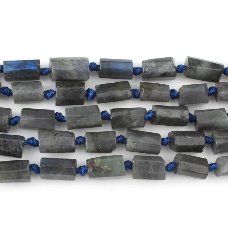 Натуральный черный Лабрадорит цилиндрический камень бусины для Аксессуары для ювелирных изделий DIY Шарм Браслеты ожерелье 8X11 мм 7,5 дюймов