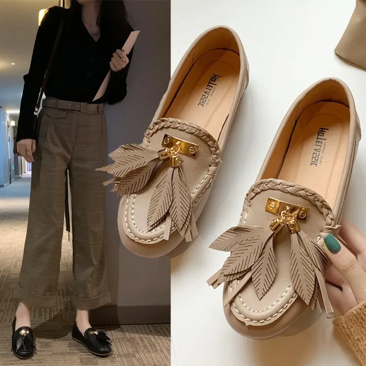 

2020 Spring-Style Western Style New Style WOMEN'S Shoes Large Size Shallow Mouth round Bow Flat Heel Flat Keel Thin Shoes Fashio