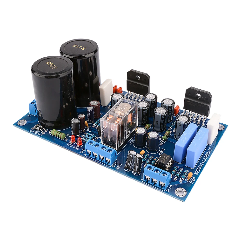 AIYIMA LM3886TF усилитель мощности аудио Плата 68 Вт+ 68 Вт Op-amp NE5532 стерео усилитель звука UPC1237 защита динамика домашний кинотеатр - Цвет: Другое
