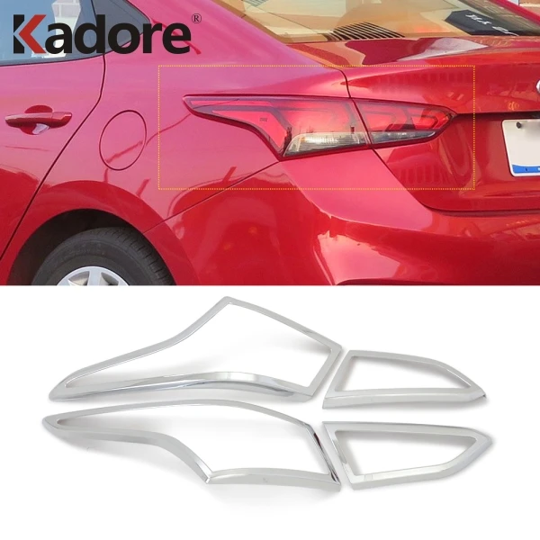 Для Hyundai Solaris акцент 2018 2019 2020 ABS Хромированная Автомобильная задняя крышка лампы
