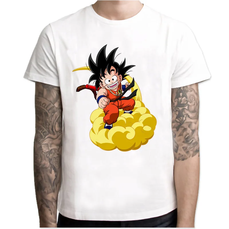 Новейшая модель; футболка «Драконий жемчуг» супер сайян Dragon Ball Z игрушечные фигурки из игры Dragon Ball Dbz(“сын футболка «Goku» чехол Capsule corp футболка vegeta Для мужчин футболки для мальчиков - Цвет: 4
