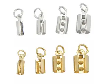 

Stainless Steel Cord Tips, more colors, different size for choice, Sold By Lot, 1000 pcs/Lot