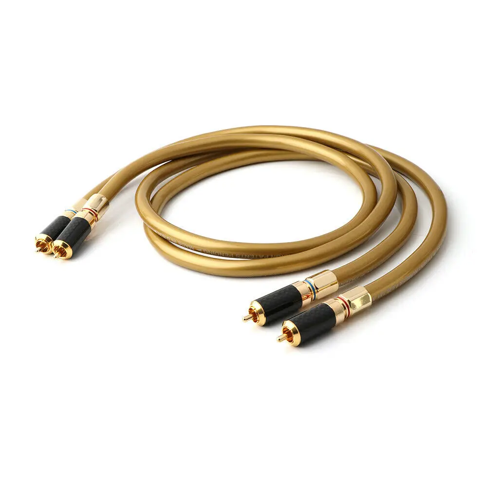 Высококачественный кабель HI-Fi RCA для пар аудиокабель Hexlink Golden 5-C с разъемом из