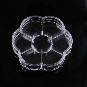 

7 Grids Jewelry Box Plum Box Beads Storage Organizer High Quality Transparent Plastic Container DIY Earring Storage Boxes