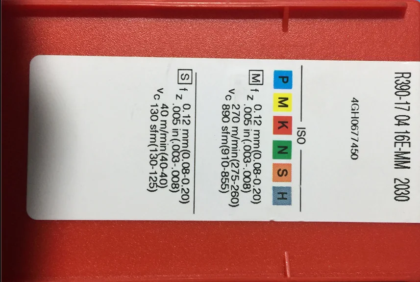 10 шт. вставки карбида R390-170416E-MM 2030
