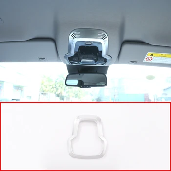 

ABS Matte Chrome Interior Front Row Roof Reading Lamp Frame Cover Trim For Alfa Romeo Giulia Stelvio 2017-2020