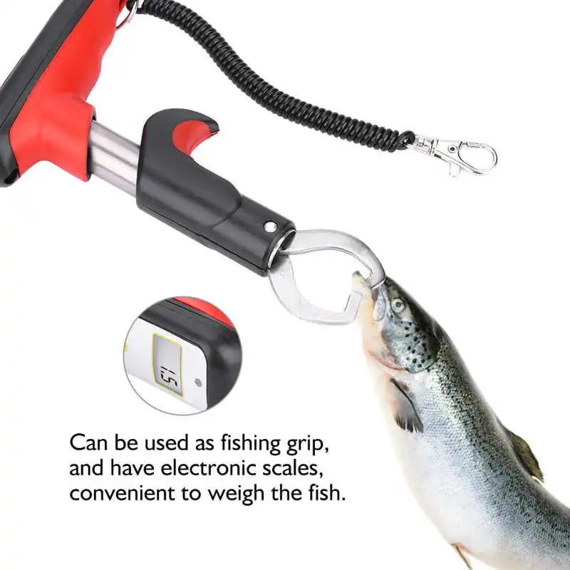 Fish Lip Grip Fishing Gripper Tool Electronic Digital Scale Fish