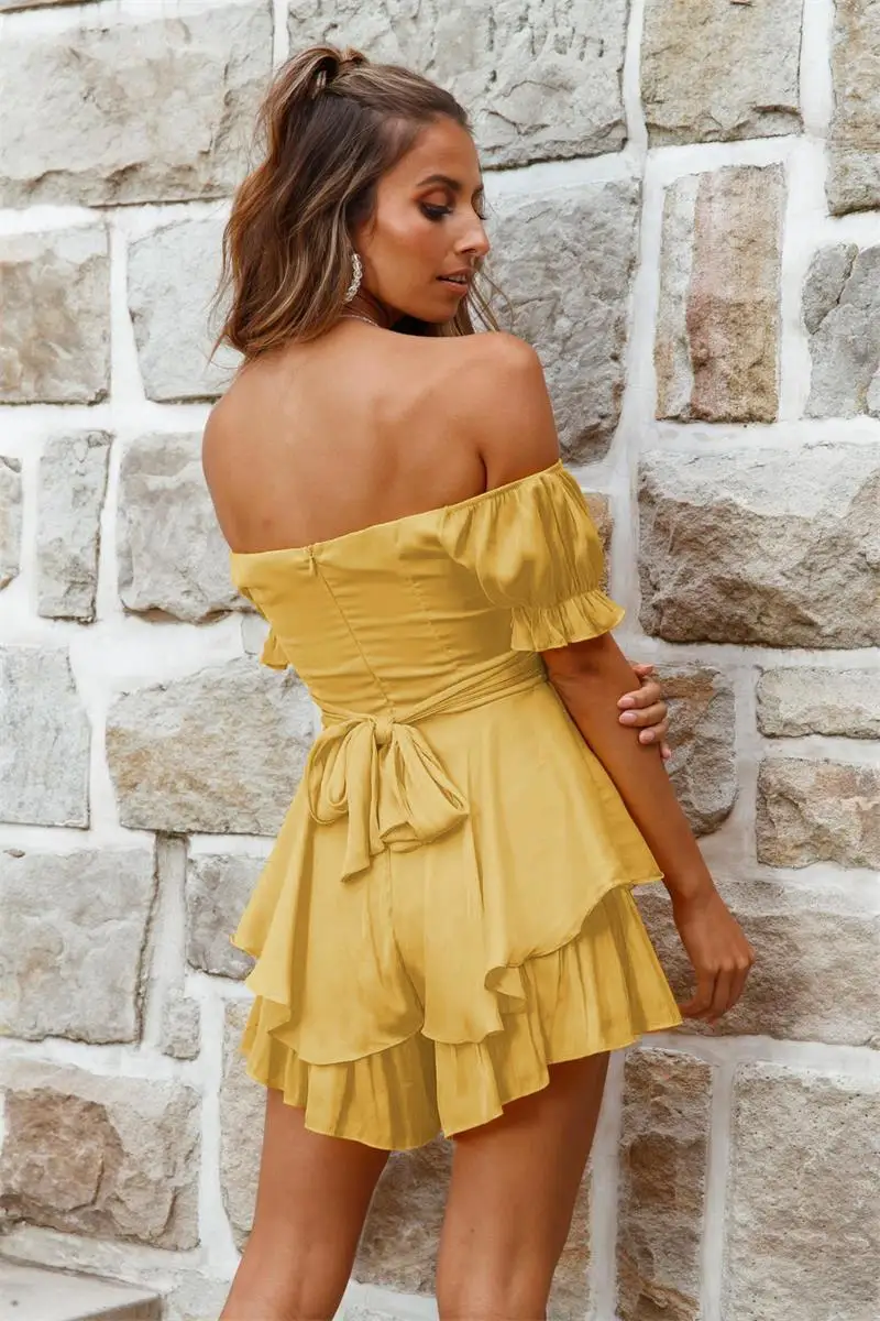 off shoulder playsuit