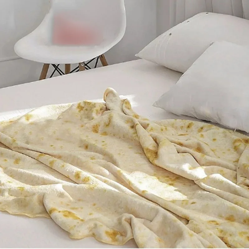 Модное 1 шт. мексиканское буррито одеяло 3D Кукуруза Tortilla Фланелевое покрывало на кровать флисовый бросок забавные плюшевые покрывала