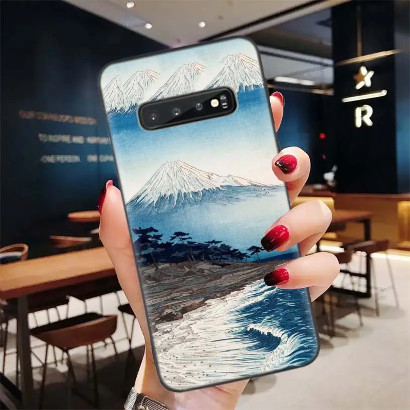 Японский стиль Япония черный чехол для samsung Galaxy A50S A10S A20S A10 A20E A30 A40 A50 A70 M40 M30S A80 чехол для телефона