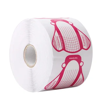 

500pcs Professional Nail Art Tips Extension Form Guide Sticker Nail Extension Stencil Manicure Tool Gel Manicure Accessories