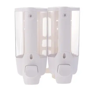 

pc Wall-mounted Soap Dispenser Household Manual Soap Feeder Plastic Shampoo Container Dispenser for Bathroom