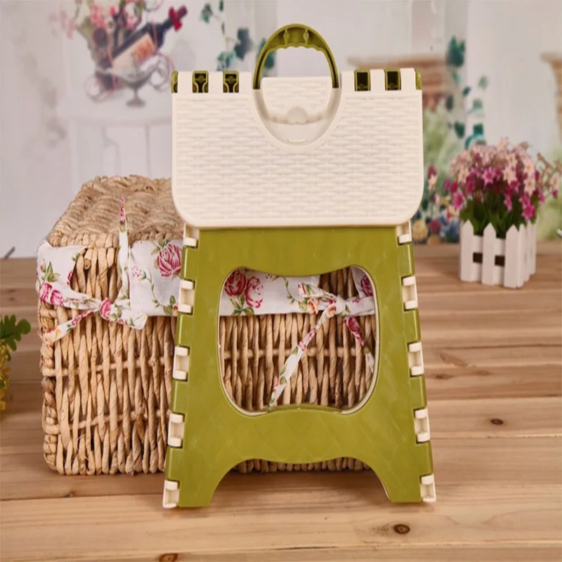 Креативная бамбуковая скамейка домашняя малая скамья толстый пластмассовый складной стул открытый детский портативный переносной стул