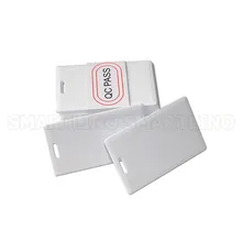 100 шт./лот пассивная 125 кГц TK4100 пустая RFID толстая белая карта RFID чиповая смарт-карта с серийным номером для системы контроля доступа