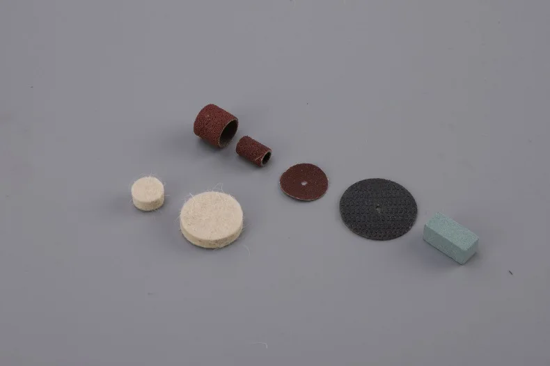 Electric Grinding Tools Set Electric Grinder Accessories Polishing Paper Wooden Box Grinding Head Slice Set Carving Polishing Cu
