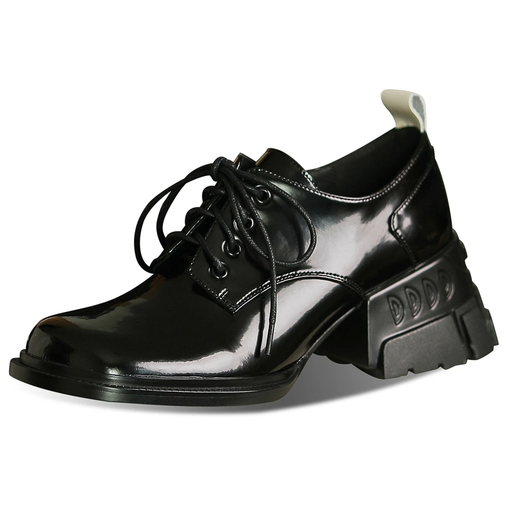 Karinluna High Quality Ladies High Heels Cow Leather Large Size 3342 Genuine Leather Autumn Winter Female Pumps