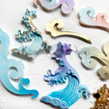 

Auspicious Clouds Resin Mold Cloud Shape Epoxy Resin Silicone Molds Art Crafts F3MD