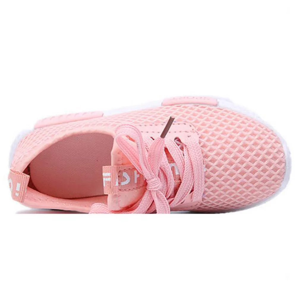 Детская обувь для мальчиков и девочек; повседневные сетчатые кроссовки; дышащая мягкая обувь для бега