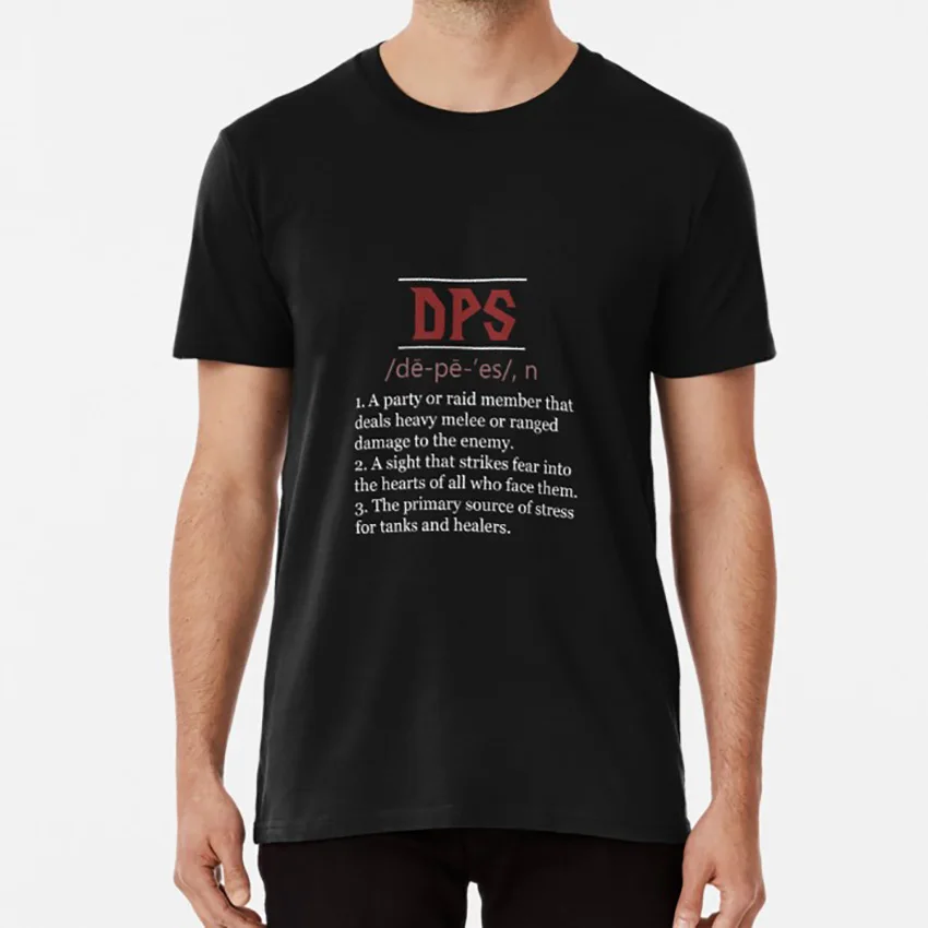 

Definition of DPS T shirt wow dps raid mmo damage