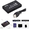 All In One Card Reader USB 2.0 SD Card Reader Adapter Support TF CF SD Mini SD SDHC MMC MS XD New ► Photo 3/5