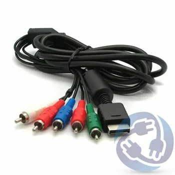 

Games Accessories 180cm Component AV AUDIO VIDEO HD TV Cable For Sony PS2 PS3