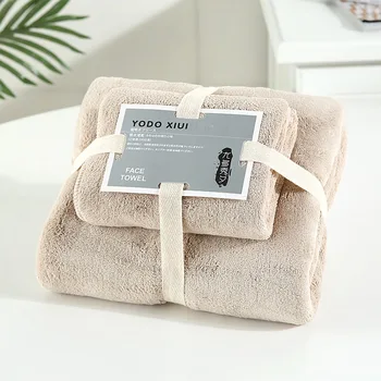 

Thicken Microfiber Coral Velvet Dry Hair Towel For Women Soft Super Absorbent Gym Yoga Adult Shower Quick-Dry Face Towel