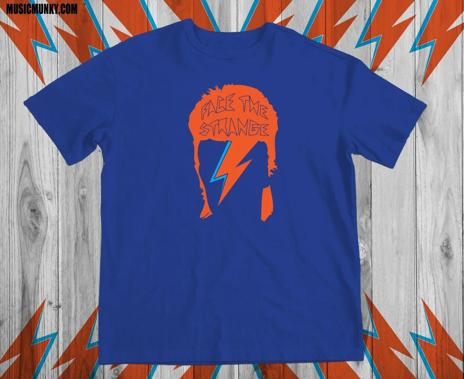 Like David Bowie Aladdin Sane New t-shirt Ziggy FACE THE STRANGE | Мужская одежда
