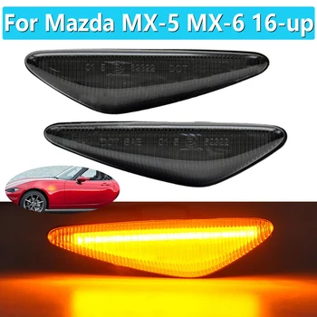 

Powered by 36-SMD LED, Replace OEM Sidemarker For Mazda MX-5 MX-6 16-up, for RX8 09-12 Dynamic Amber LED Front Side Marker Light