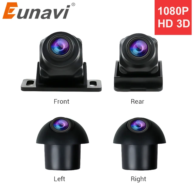 $68.92 Eunavi HD 3D 360 Camera for Android Car Radio Car Bird View System 4 Camera 360 1080P Rear/Front/Left/Right 3D 360 Camera