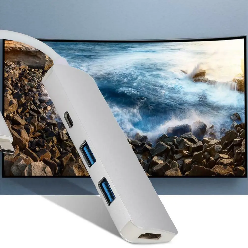 Премиум 4 в 1 Usb-C к тип-c конвертер HDMI USB разветвитель Pd концентратор адаптер Портативный Usb-C к тип-c HDMI USB разветвитель