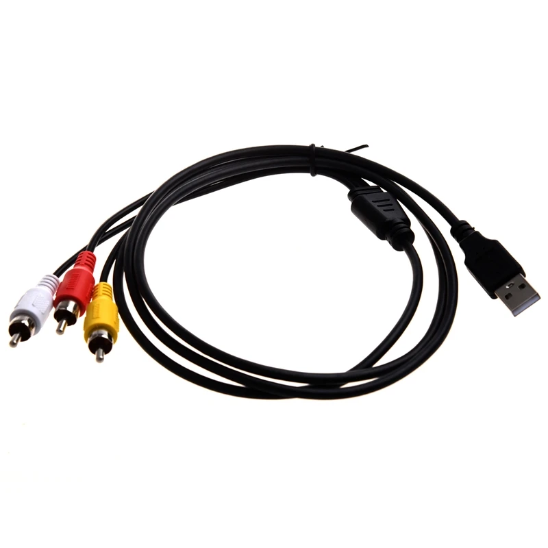 3 RCA к usb-кабелю