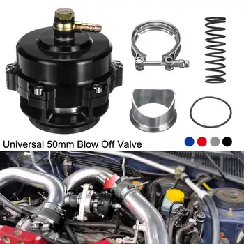 

50mm Turbo Blow Off Valve Aluminum 360 Vent BOV V-Band Clamp 35PSI Boost Diverter Turbo BOV Boost Automotive General