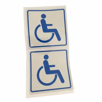 

Disabled Car Window Stickers-Self Adhesive Vinyl-Disability Handicapped Aids