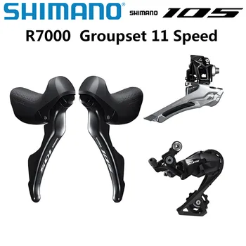 

SHIMANO 105 R7000 2x11 Speed Groupset Kit R7000 Derailleurs Road Bicycle ST+FD+RD Dual-Control Lever Front Rear Derailleur SS GS